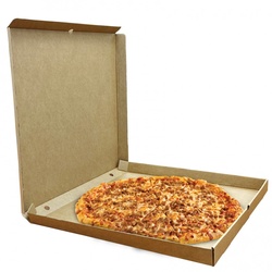 50 Stk. Riesige Familien-Pizzakartons in Kraftfarbe (50cm) Ref PIZZ50