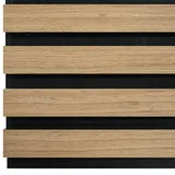 TECTAKE Akustikpaneele Sonic Wall Holzoptik - Eiche hell, 2er Set