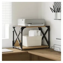 vidaXL Druckerständer Artisan-Eiche 44 x 26 x 31,5 cm Holzwerkstoff, Büro, rechteckiger Druckerständer, viel Stauraum für den Schreibtisch, kompakte Ablage für den Arbeitsplatz