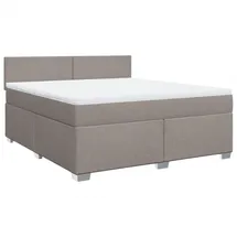 vidaXL Boxspringbett 180 x 200 cm Taupe
