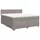 vidaXL Boxspringbett 180 x 200 cm Taupe