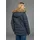 POLARINO Steppjacke POLARINO, Damen, Gr. 46, blau (marine), Obermaterial: 100% Polyester. Besatz: 100% Polyester. Futter: 100% Polyester. Wattierung: 100% Polyester, Strickbündchen, Jacken Steppjacke, mit abnehmbarer Kapuze, mit Fellimitat, viele Taschen