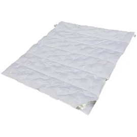Betten Hofmann Hofmann White Sibiria 6-Kammer Sommer Daunendecke Daunenbett 240x220 100% Daunen - Weiß