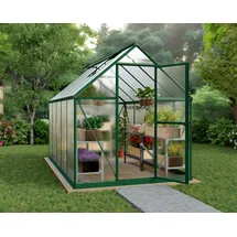 CANOPIA Gewächshaus 6x10 Alu grün HKP 4 mm 5,7 m²