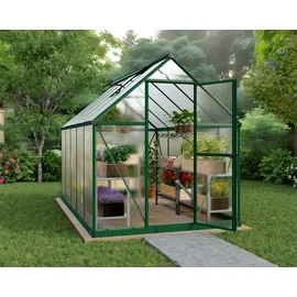 CANOPIA Gewächshaus 6x10 Alu grün HKP 4 mm 5,7 m²