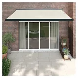 vidaXL Markise Einziehbar Creme 3,5x2,5 m Stoff und Aluminium