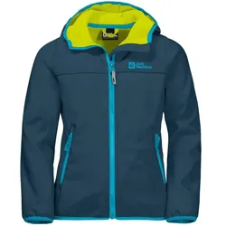 Jack Wolfskin Softshelljacke Fourwinds (wind-& wasserabweisend) darkblau Kinder