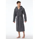 SCHIESSER Bademantel Essentials in Grau | Gr.: S