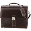 Aktentasche ALASSIO Monaco, Herren, Gr. B/H/T: 38cm x 31cm x 16cm, braun, Leder, Taschen, aus Leder