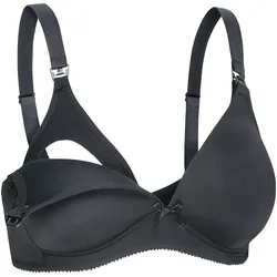 Naturana 2er-Pack Still-BHs mit wattierter Schale, schwarz, 85B
