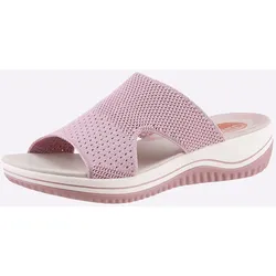 Pantolette JANA, Damen, Gr. 39, rosa (rose), Textil, sportlich, Schuhe