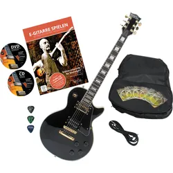 Rocktile Pro L-200BK Deluxe E-Gitarre Black Set