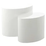 Actona GROUP Couchtisch »Mice, Anstelltisch, Sofatisch, TOPSELLER! 2er-set, Scandi-Stil« Couchtisch, Beistelltisch, OTTOs Choice, moderne ovale Form (Set, 2 st). in verschiedenen Farben, pflegeleicht, weiß