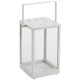 Brafab Gartenlaterne Belfort 27 x 43 cm Aluminium Weiß