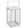 Brafab Gartenlaterne Belfort 27 x 43 cm Aluminium Weiß