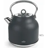 Retro-wasserkocher Aus Edelstahl, Strix-technologie, Mattgrau, 1,7 Liter...