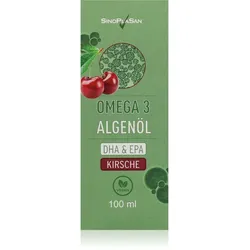 SinoPlaSan Omega-3 Algenöl Öl mit essenziellen Fettsäuren Geschmack Cherry 100 ml