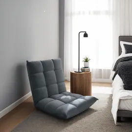 Tectake Relaxsessel 108 x 57 x 13,5 cm grau