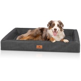 Knuffelwuff Tierbett Hundebett Austin, Orthopädisch schwarz 100 cm x 120 cm