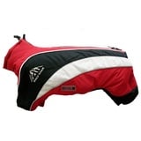 Wolters Hundeoverall Skianzug Dogz Wear rot/schwarz Rückenlänge: 75 cm / Halsumfang: 70 cm / Brustumfang: 92 - 110 cm