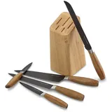 Echtwerk Messerblock 6-tlg. Schwarz