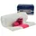 maDDma Mullwatterolle 40x500cm + 12 Haftbandagen 10cm neonpink selbsthaftende Bandage Watte