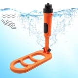 Wasserdichter Tauchen Metalldetektor, zusammenklappbar, Pulsspule, Pulssucher, Erkennung (Orange)