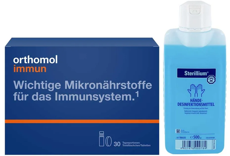 Gemeinsam stark mit Orthomol und Sterillium (groß)