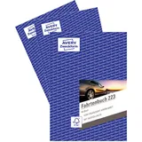 Avery Zweckform 223-3 Softcover Fahrtenbuch PKW (Finanzamt anerkannt, DIN A5 210x148mm, 80 Seiten|858 Fahrten, Deutschland & Österreich, Abgrenzung privater/geschäftlicher Fahrten) 3er-Pack