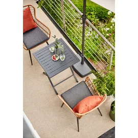 Siena Garden Schirmständer Kunststoff Anthrazit 50x25x9 cm