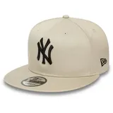 New Era League Essential 9Fifty New York Yankees Snapback Cap in Beige, Größe S/M