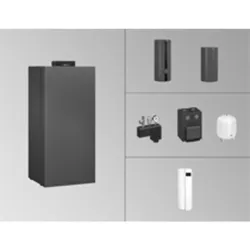 Paket Vitocrossal 300 CU3A 13 kW ohne Mischer mit VC 100-V CVAA 160l vitographite VIESSMANN
