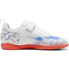 Puma Future 8 Play V It Jr Futsalschuhe Kinder Puma White/Puma Black/Glowing Red 32