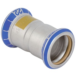 Geberit Mapress Edelstahl Muffe, Gas, d 54mm 34107