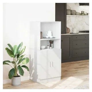 vidaXL Küchenschrank 57 x 41,5 x 131,5 cm Weiß