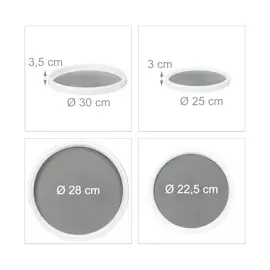 Relaxdays Drehteller, 2er Set,