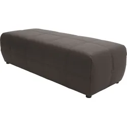 Hocker DOMO COLLECTION "Brandon", braun, B:150cm H:42cm T:60cm, Echtleder, Hocker, Polsterhocker, große Ausführung passend zu "Brandon", auch in Cord