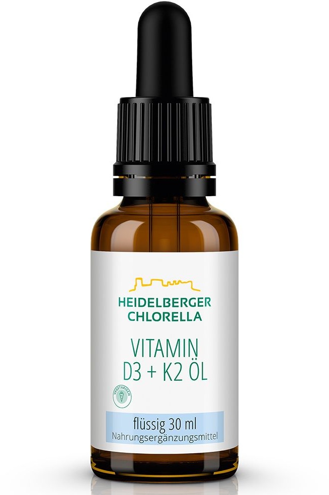 Heidelberger Chlorella® Vitamin D3 + K2 Öl
