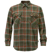 PINEWOOD Langarmhemd Prestwick Exklusiv, green-burned orange, XL