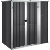 vidaXL Metallgerätehaus 1,61 x 0,89 x 1,61 m anthrazit