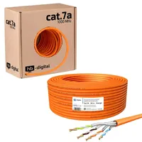 HB-Digital Netzwerkkabel CAT 7a Verlegekabel max. 1200 MHz S/FTP