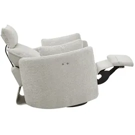 Uno Relaxsessel Julian Kunstleder 96 x 99 x 88 cm Grau elektrisch, drehbar