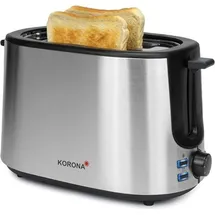 KORONA Toaster 21255 Edelstahl 1000W - Schwarz