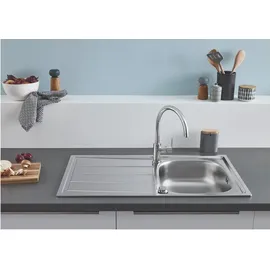 Grohe Set aus Einbauspüle und Küchenarmatur Edelstahl