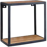 FineBuy Bücherregal 35 x 18 x 35 cm Schwarz