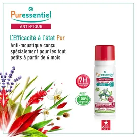 Puressentiel Anti-Stich Abwehrspray Mückenschutzmittel 60 ml