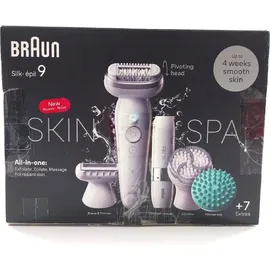 Braun Silk-épil 9 SkinSpa 9-381 Weiß/Silber