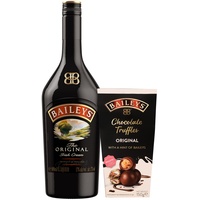 Baileys Original I 17% vol I 700ml Einzelflasche + Baileys Chocolate Truffles I 1 x 150g I einzeln verpackte Pralinen I Irish Cream Likör