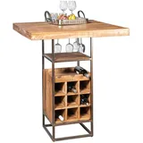 Wolfmöbel Bartisch Spring 90 x cm Holz Braun Akazie