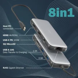 Digitus USB-C Docking Station, 8-Port